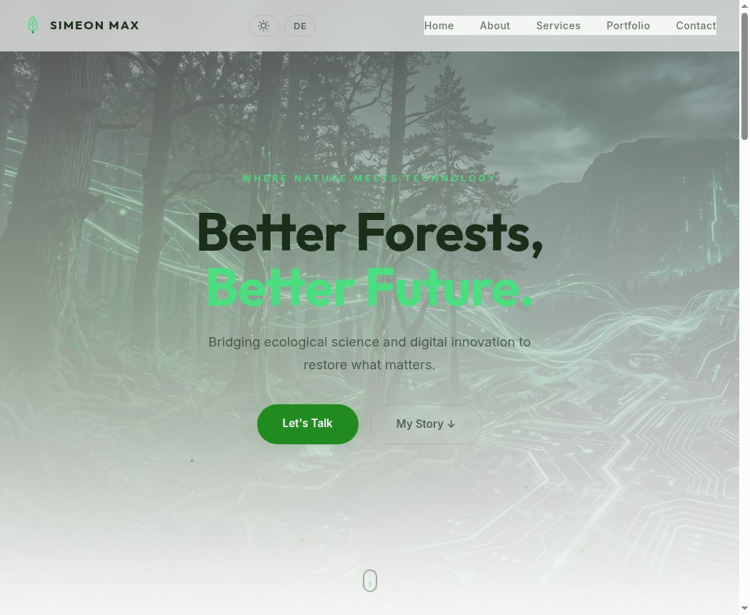Simeon Max website screenshot